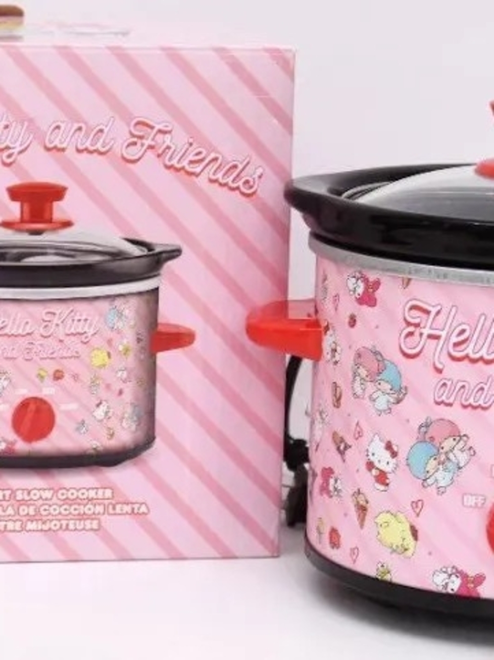 Sanrio Pink & Red Hello Kitty Mini Slow Cooker